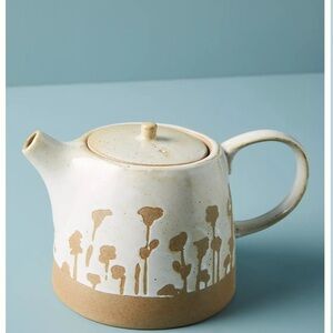 NWOT Anthropologie Herbiflora Handpainted StonewareTeapot SOLD OUT on site